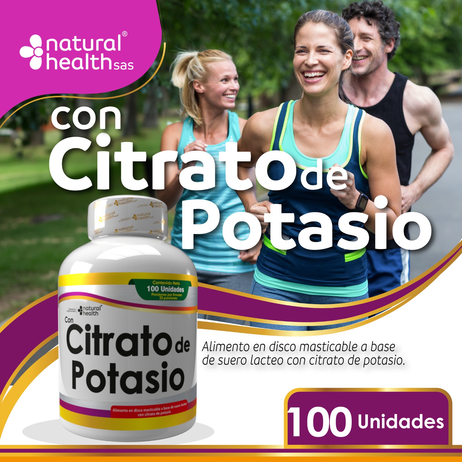 Citrato de potasio x100 UNIDADES